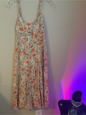 RSQ Floral Pink and Green rayon Dress